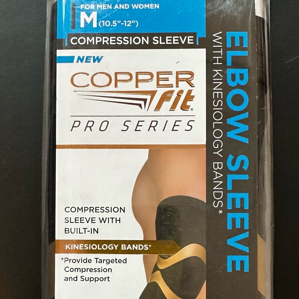 New in box Copper Fit Pro Series Kinesiology Elbow Sleeve Sz XL - Picture 12 of 16